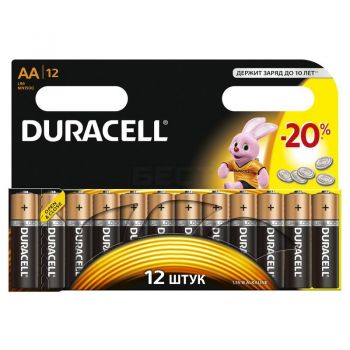 Батарейки пальчиковые Duracell АА 12 шт. оптом